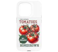 Tomates maduros en vid 10% orgánicos de cosecha propia Carcasa para iPhone 15 Pro