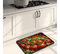 Tomates - Tapetes de cocina para piso, tapetes suaves de verduras coloridas, acolchados de verano, lavables, antideslizantes, para fregaderos de cocina, lavandería, baño, 16 x 24 pulgadas
