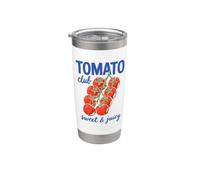 Tomato Club Vegetable Lover Gardener Plant Foodie Vaso térmico de acero inoxidable de doble pared