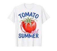 Tomato Girl Summer Garden Veggie Lover Aesthetic Camiseta