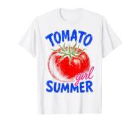 Tomato Girl Summer Garden Veggie Lover Aesthetic Camiseta