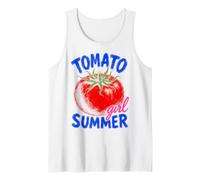 Tomato Girl Summer Garden Veggie Lover Aesthetic Camiseta sin Mangas