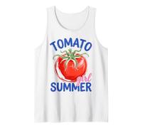 Tomato Girl Summer Garden Veggie Lover Aesthetic Camiseta sin Mangas