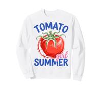 Tomato Girl Summer Garden Veggie Lover Aesthetic Sudadera