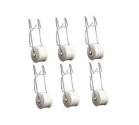 Tomato Support Hooks with 15m Twine - 6Pcs, Trellis Roller Hooks for Tomato Plants in Greenhouse