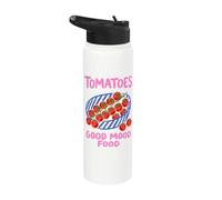 Tomatoes Good Mood Food Foodie Veggie Cooking Garden Lover Stainless Steel Insulated Water Bottle