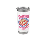 Tomatoes Good Mood Food Foodie Veggie Cooking Garden Lover Vaso térmico de acero inoxidable de doble pared