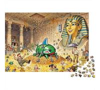 Tomba del faraón Booby Trap Bonanza Puzzle De Madera Impermeable Puzzles De 1000 Piezas para Adultos Divertido Rompecabezas para Decoración del Hogar