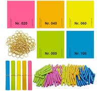 Tombola suelta con remaches, juego de tombola con remaches sin premio 1-100 lotes 50 x 50 mm, multicolor, mezcla de colores, tómbola con números para fiestas en el jardín, festivales, festivales y