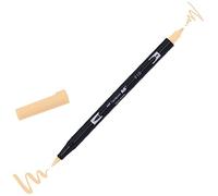 Tombow - ABT Dual Brush - Rotulador Doble Punta Pincel Acuarelable - Para Lettering, Dibujo, Pintura, Manga - Uso Doméstico y Profesional - Color brown