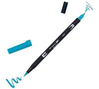 Tombow - ABT Dual Brush - Rotulador Doble Punta Pincel Acuarelable - Para Lettering, Dibujo, Pintura, Manga - Uso Doméstico y Profesional - Color turquoise