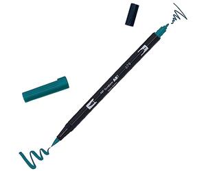 Tombow | ABT Dual Brush | Rotulador Doble Punta Pincel Acuarelable | Para Lettering, Dibujo, Pintura, Manga | Uso Doméstico y Profesional | Color jade green