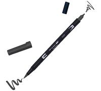 Tombow- DUAL BRUSH - N25 - Rotulador doble punta pincel, Color negro