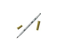 Tombow | ABT PRO | Rotulador base Alcohol Doble Punta Pincel | Para Dibujo, Pintura, Escritura | Uso Doméstico y Profesional | Color Light Olive