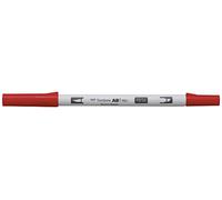 Tombow | ABT PRO | Rotulador base Alcohol Doble Punta Pincel | Para Dibujo, Pintura, Escritura | Uso Doméstico y Profesional | Color Poppy Red