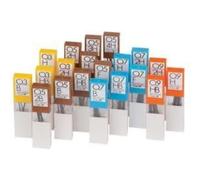 Tombow - Caja de 12 Recambios para portaminas, color Blanco/azul