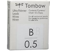 Tombow Ex-05P-B - Caja 12 Tubos con 12 Minas, 0.5 Mm