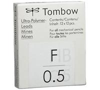 Tombow Ex-05P-F - Caja 12 Tubos con 12 Minas, 0.5 Mm
