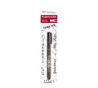 Tombow Rotulador Fudenosuke – Caligrafía tinta negra, punta elástica blanda