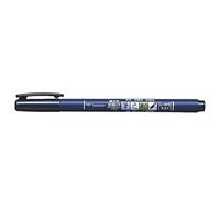 Tombow - Fudenosuke | Rotulador Caligrafía de Tinta Negra y Punta Elástica Dura - Rotulador Fino para Dibujo y Lettering