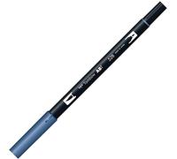 Tombow - Juego de 6 rotuladores Dual Brush 528-Navy Blue