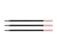 Tombow - Lote de 3 minas de bolígrafo BR-CS2, diámetro de bola 0,7 mm, para Reporter 4, color rojo