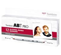 Tombow Marker alcohol ABT PRO Dual Brush 12P-6 Portrait set (12)