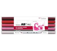 Tombow Marker alcohol ABT PRO Dual Brush 5P-5 Pink colours (5)