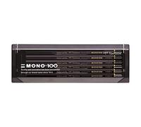 Tombow - MONO 100 | Estuche con 12 Lápices Premium - Lapiz de Grafito 9H