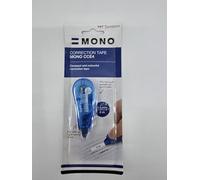 Tombow - MONO CCE | Blister Mini Cinta Correctora Blanca de Secado Inmediato - Cobertura Plástica Color Azul - Medidas 4,2 mm x 6 m