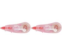 Tombow - MONO CCE | Blister Mini Cinta Correctora Blanca de Secado Inmediato - Cobertura Plástica Color Rosa - Medidas 4,2 mm x 6 m (Paquete de 2)