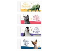 Tombow MONO Erasers The School of Magic Animals, juego de 4, borrado limpio, libre de ftalatos y látex [PE-04A-MT-4P]