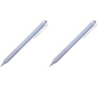 Tombow - MONO Graph Lite Smokey - Bolígrafo con Punta Retráctil - Ballpoint Pen con Tinta Aceite Color Azul y Cuerpo Ahumado Azul - Bolígrafo con punta de precisión 0,52mm (Paquete de 2)