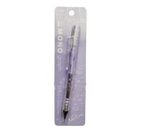 Tombow | MONO graph Nature | Portaminas 0,5 mm con Goma Giratoria y Recargable | Punta Metálica de 4 mm | Ideal para Escritura y Dibujo | Diseño Planeta Morado Claro Transparente | Blíster 1 Unidad