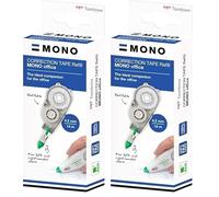 Tombow - MONO Office | Recambio para Cinta Correctora Blanca de Secado Inmediato - Medidas 4,2 mm x 14 m - Compatible con Modelo CT-CRE4 (Paquete de 2)
