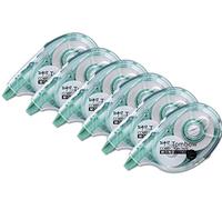 Tombow Mono YXE4 - Rodillo corrector, paquete de 6 unidades, cinta extralarga de 4,2 mm x 16 m, recargable, corrección lateral, carcasa 100% reciclada [CT-YXE4-6P]