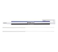 Tombow MONO Zero Goma de Precisión Recargable Punta Redonda Diámetro de 2,3 mm Blanco + Recarga