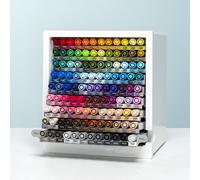 Tombow Organizador de escritorio | Práctico almacenamiento para bolígrafos ABT Dual Brush en 107 colores + Blender [ABT-108C-ORGA]