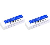 Tombow PE de lts Borrador Mono Light para papeles delicados, 13 g (Paquete de 2)