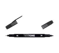 Tombow TWINTONE-33 - Rotulador doble punta. Color black.