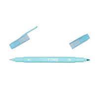 Tombow TWINTONE-74 - Rotulador doble punta. Color aqua.