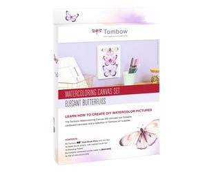 Tombow Watercoloring Canvas set Butterflies