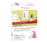 Tombow Watercoloring Canvas set Floral Letters