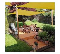 Tombra Vela de Sol Sela Vela 300D Amarillo Amario Toldo Solar Toldo UV Block Cuadrado RECTANGO Red Neta para Patio DE GARDÍN
