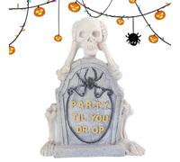 Tombstone Decoración de Halloween - Papeta de espuma realista, accesorio de escena del cementerio | Señal de patio al aire libre, decoración de césped de rip - accesorio de lápidas de espuma, marcador