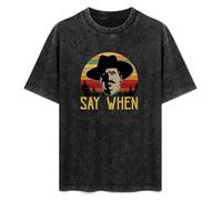 Tombstone Doc Holliday Say When Mens T-Shirt Unisex Black Top tee M