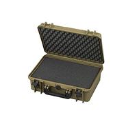 TomCase Maleta Impermeable de Exterior 47x37x18 cm con Espuma de Trama/Espuma de Cubo; Caja de Transporte IP67 (Sahara)