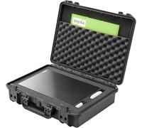 TOMcase maletín Impermeable de Exterior para Ordenador portátil hasta 17" y Accesorios, Funda Impermeable, maletín rígido inastillable con Espuma de Trama configurable, Caja de Transporte