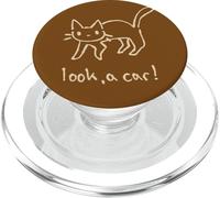 Tomcat Gato Gatito Meme Mira un Coche PopSockets PopGrip para MagSafe