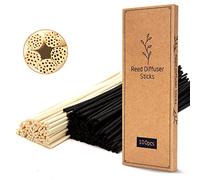 TOMCENXI T&Cx 100pcs Reed Difusor Palos, 10 Pulgadas Palos de Madera de Ratán Natural Recargas, Difusor de Difusor de Aceite Esencial Difusor de Aroma Palos de Repuesto para el Hogar, la Oficina